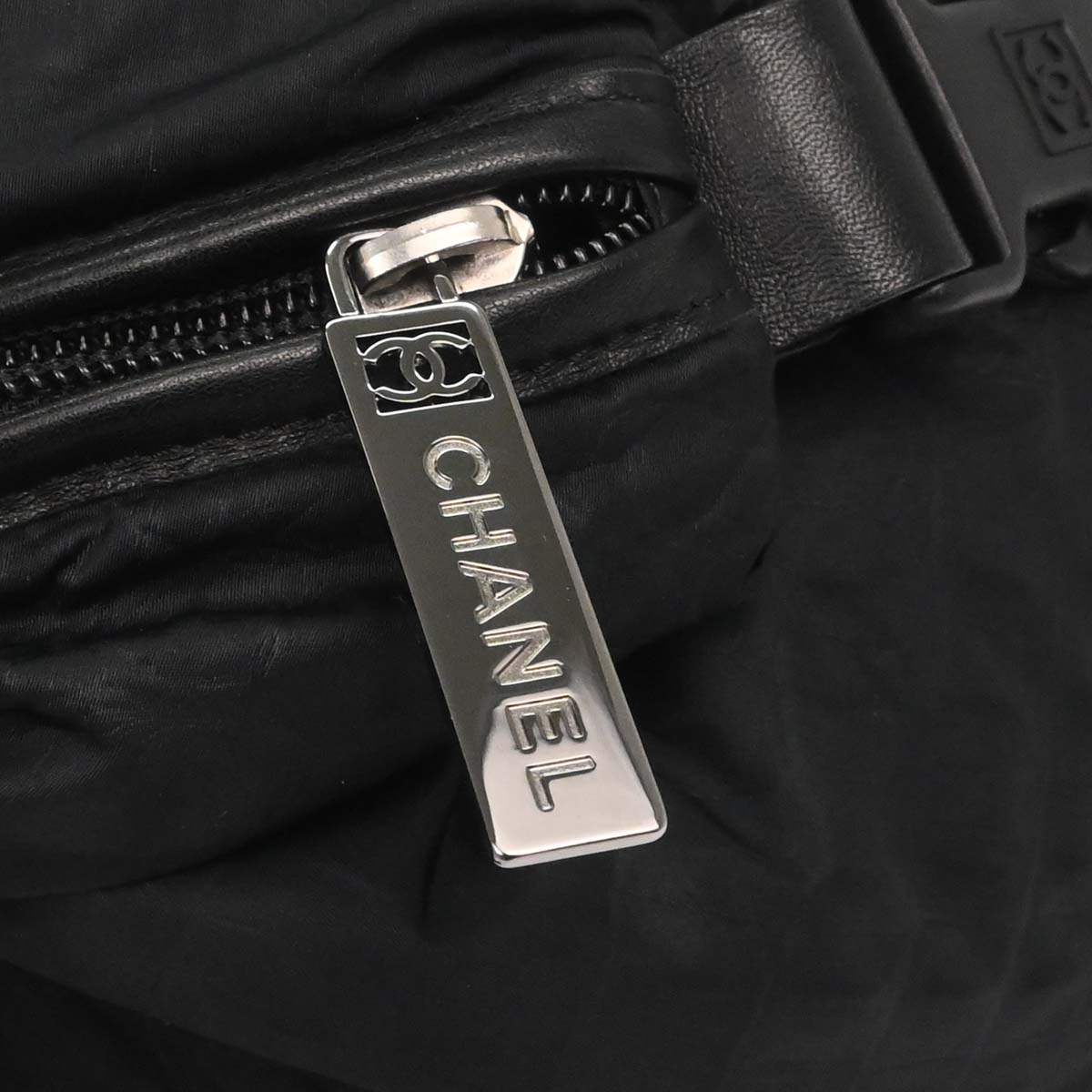 Chanel 2008-2009 Black Nylon Sport Line Duffle Handbag