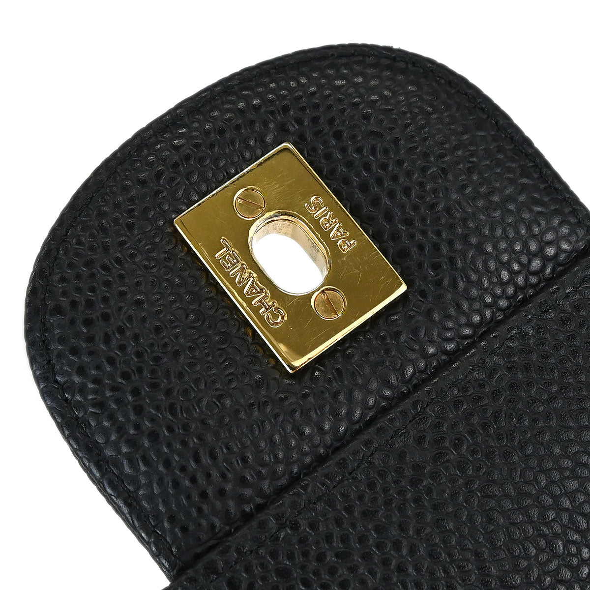 Chanel Black Caviar Skin Maxi Classic Double Flap Shoulder Bag