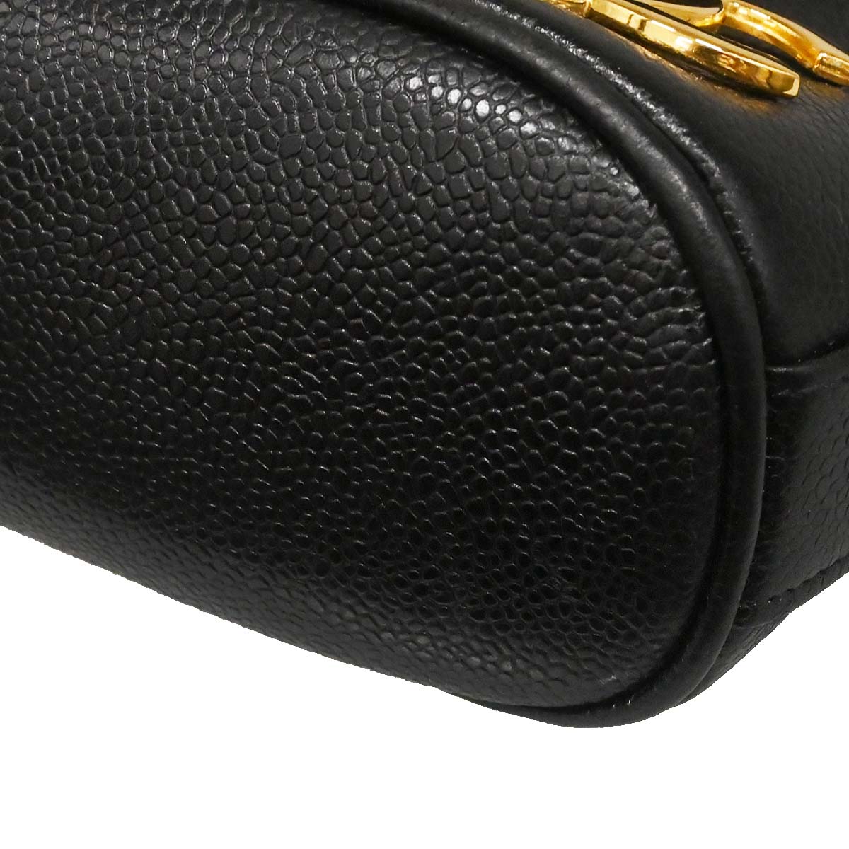 Chanel Black Caviar Skin Triple CC Backpack