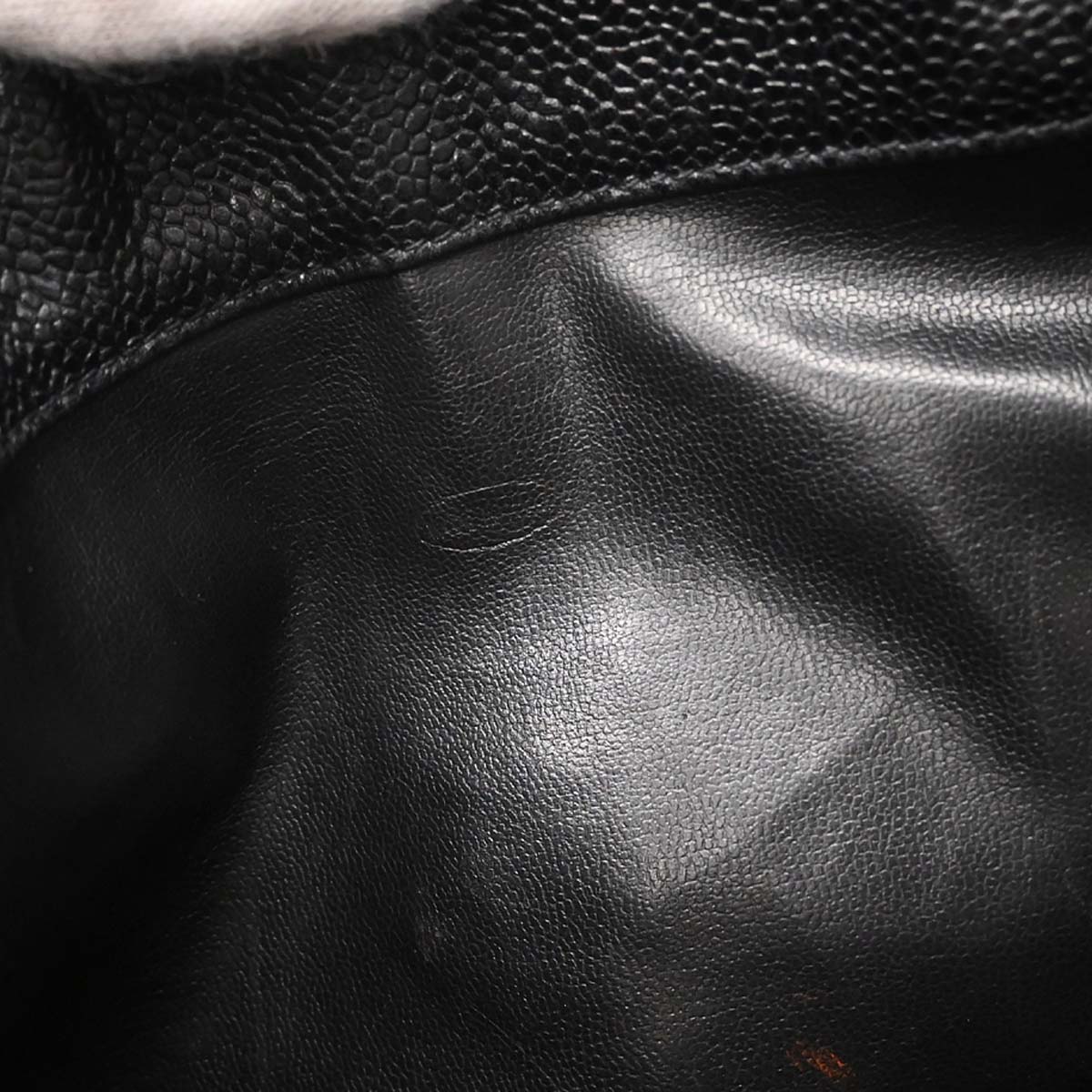 Chanel Black Caviar Skin Triple CC Backpack