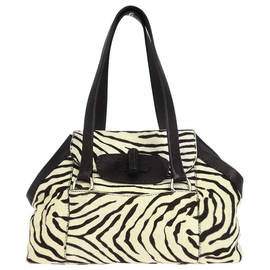 Prada White Pony Hair Handbag