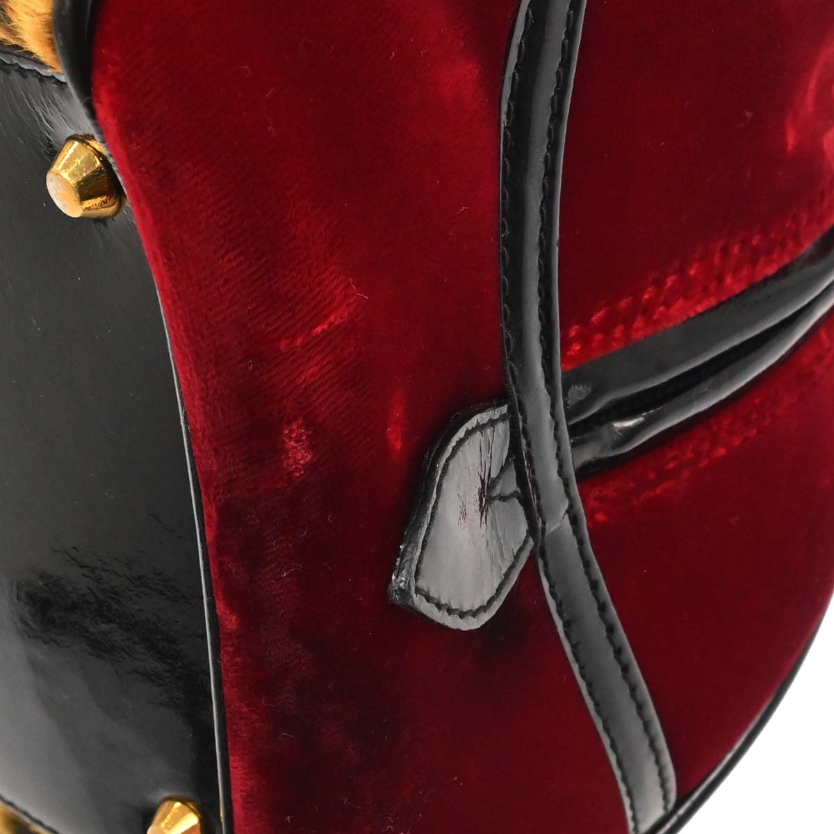 Christian Dior Brown Pony Hair Gambler Dice Handbag