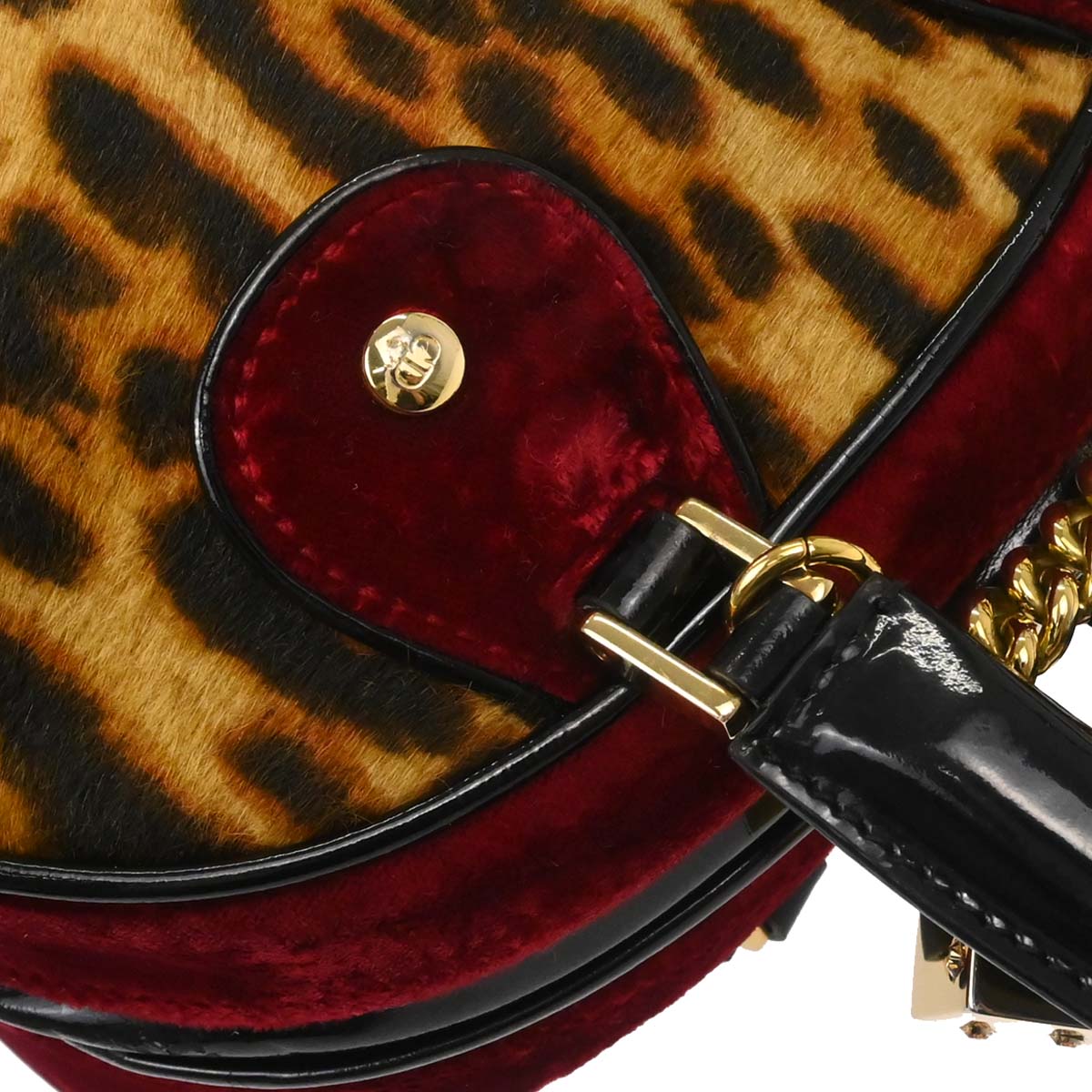 Christian Dior Brown Pony Hair Gambler Dice Handbag