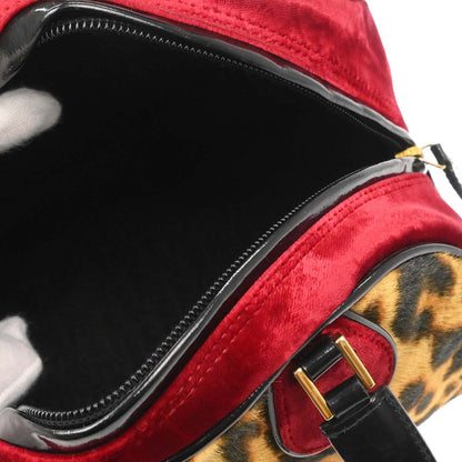 Christian Dior Brown Pony Hair Gambler Dice Handbag