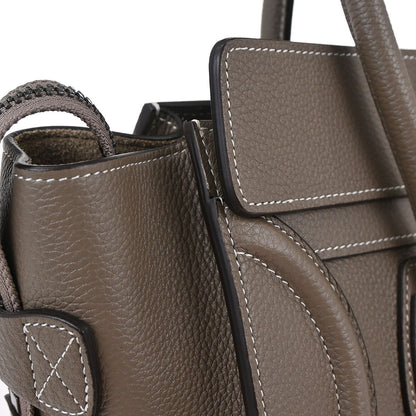 Celine Brown Luggage Micro Tote Handbag