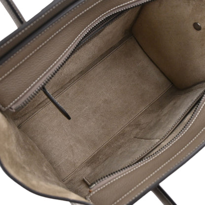 Celine Brown Luggage Micro Tote Handbag
