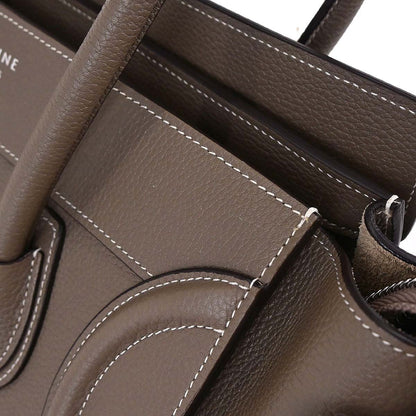 Celine Brown Luggage Micro Tote Handbag