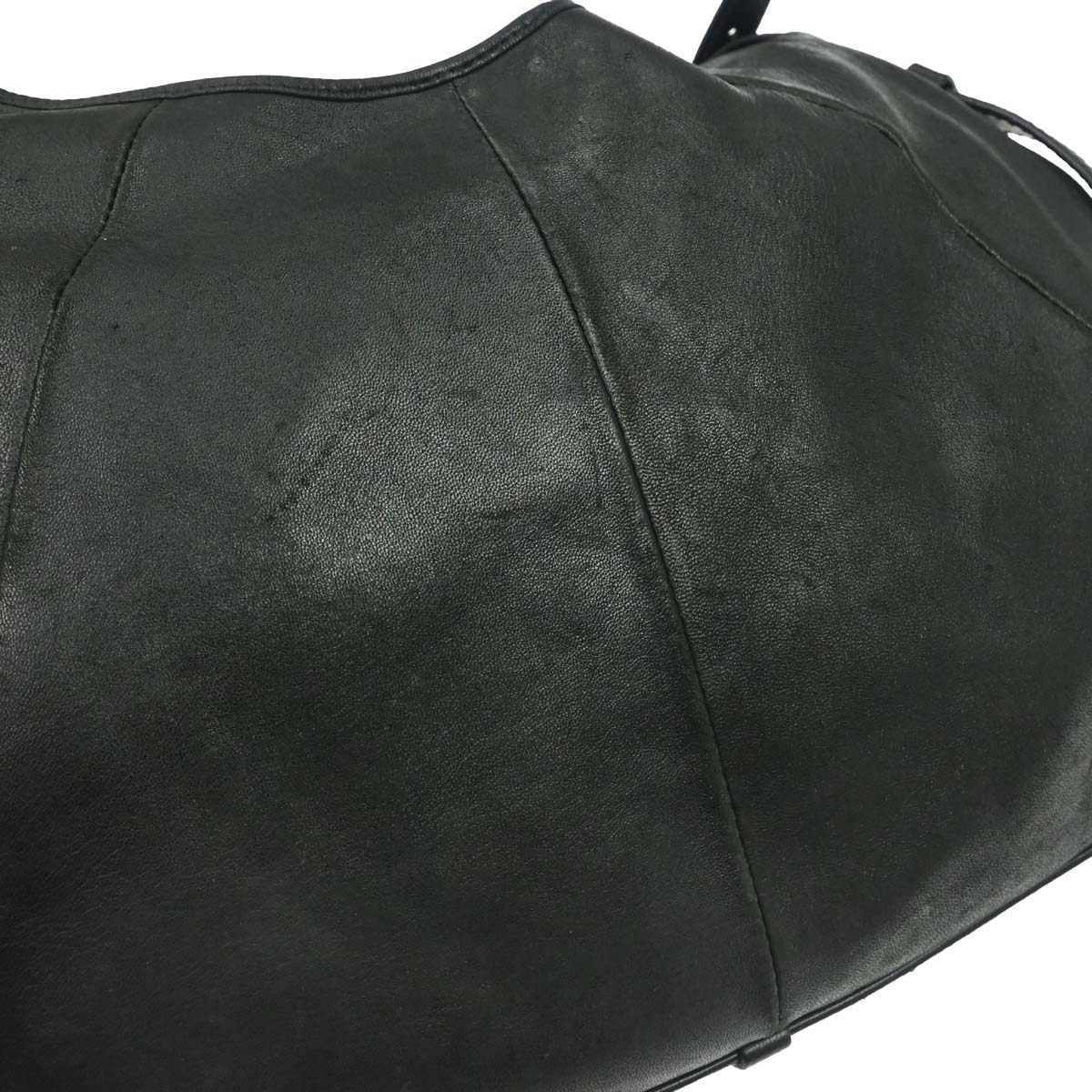 Yves Saint Laurent Black Leather Mombasa Medium Handbag