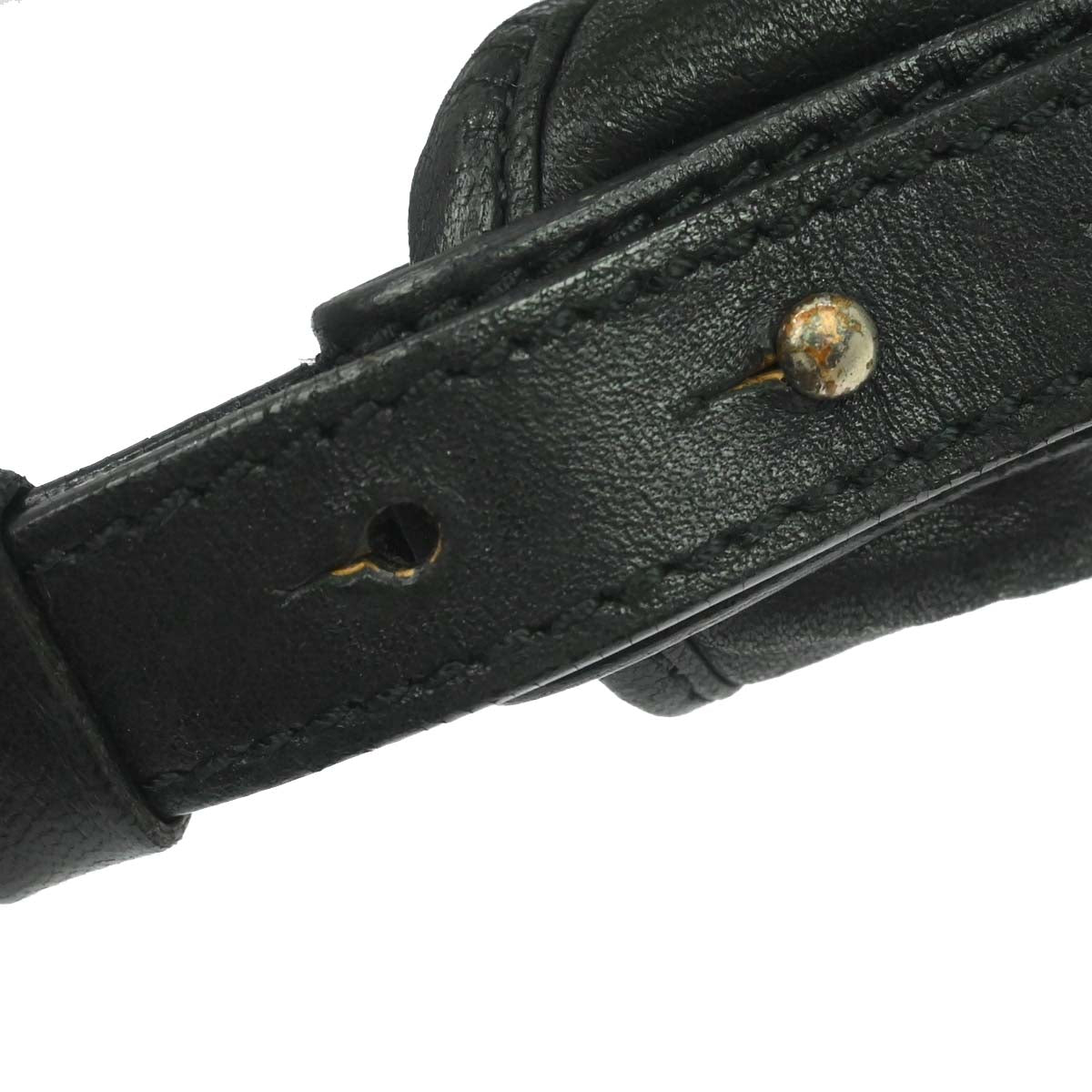 Yves Saint Laurent Black Leather Mombasa Medium Handbag
