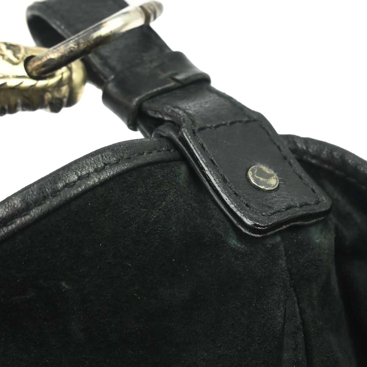Yves Saint Laurent Black Leather Mombasa Medium Handbag