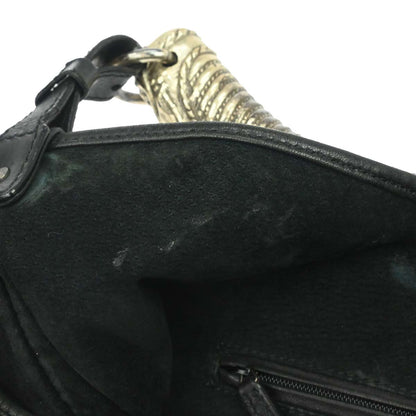 Yves Saint Laurent Black Leather Mombasa Medium Handbag
