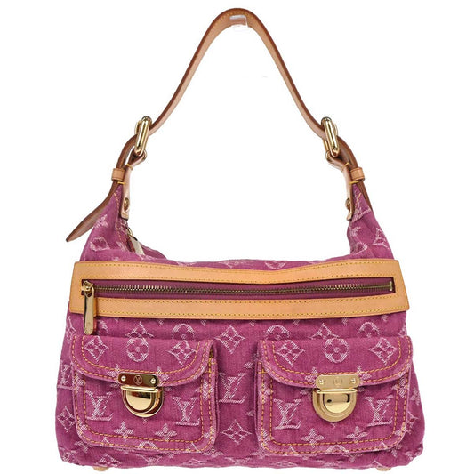 Louis Vuitton Pink Monogram Denim Baggy PM Shoulder Bag M95212