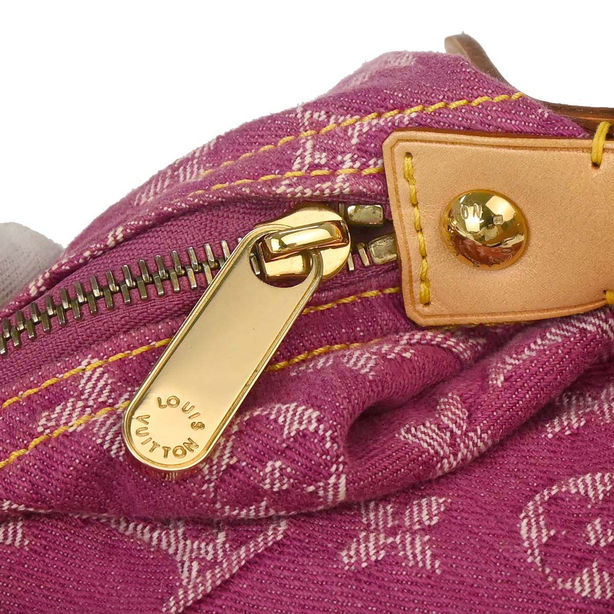 Louis Vuitton Pink Monogram Denim Baggy PM Shoulder Bag M95212