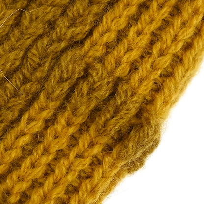 Hermes Jaune Hat Knit Cap #LA Small Good