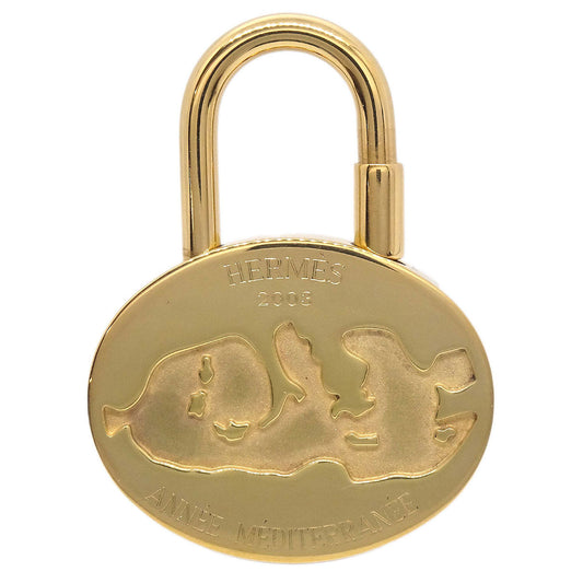 Hermes 2003 Mediterranean Cadena Padlock Gold Small Good