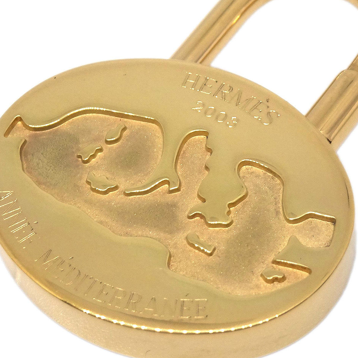 Hermes 2003 Mediterranean Cadena Padlock Gold Small Good – AMORE