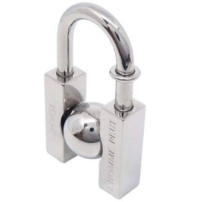 Hermes 2001 Earth Cadena Padlock Silver Small Good