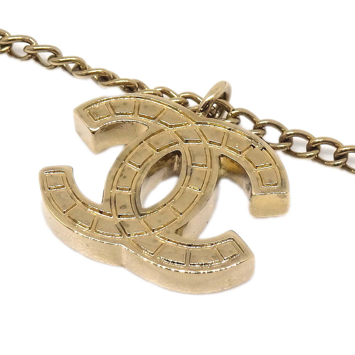 Chanel Gold CC Pendant Necklace 03P