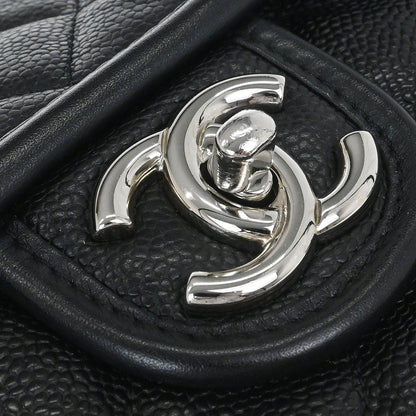Chanel 2012-2013 Black Caviar French Riviera Shoulder Bag
