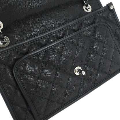 Chanel 2012-2013 Black Caviar French Riviera Shoulder Bag