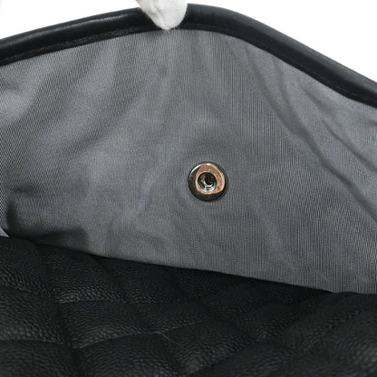 Chanel 2012-2013 Black Caviar French Riviera Shoulder Bag
