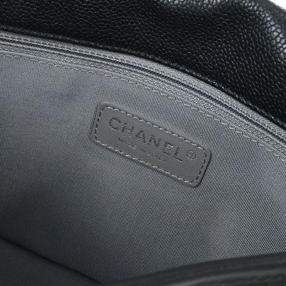 Chanel 2012-2013 Black Caviar French Riviera Shoulder Bag