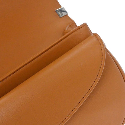 Chanel 2018 Brown Calfskin Coco Eyelets Round Flap Shoulder Bag