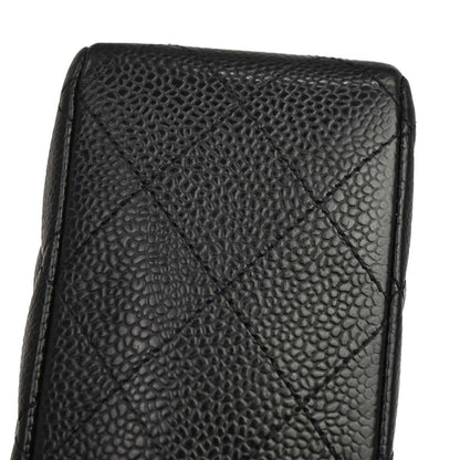 Chanel 2019 Black Caviar Medium Classic Double Flap Shoulder Bag