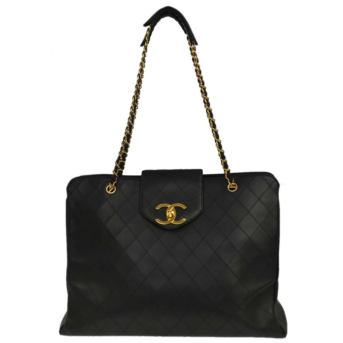 Chanel Black Lambskin Bicolore Supermodel Shoulder Bag