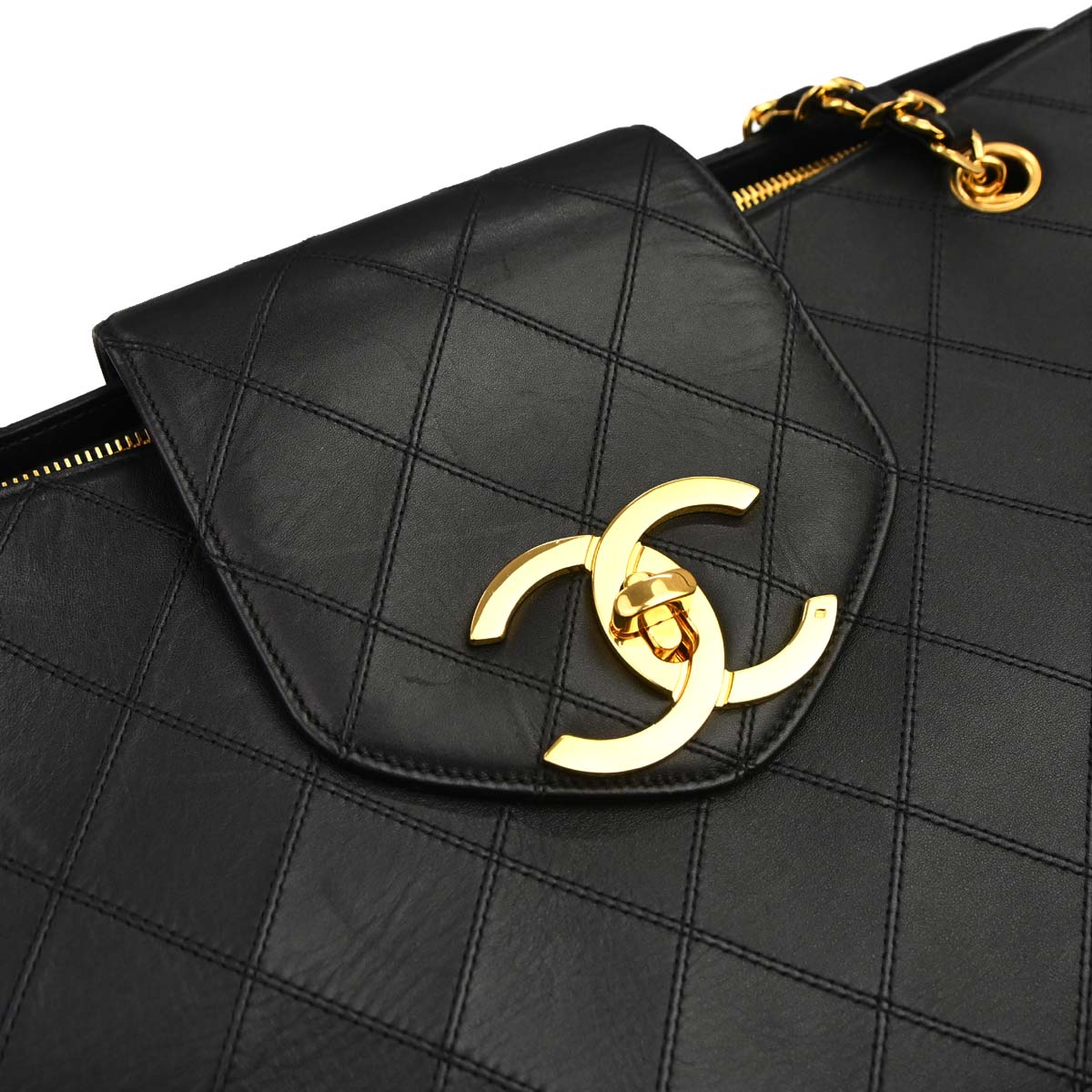 Chanel Black Lambskin Bicolore Supermodel Shoulder Bag