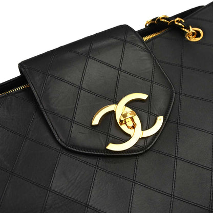Chanel Black Lambskin Bicolore Supermodel Shoulder Bag