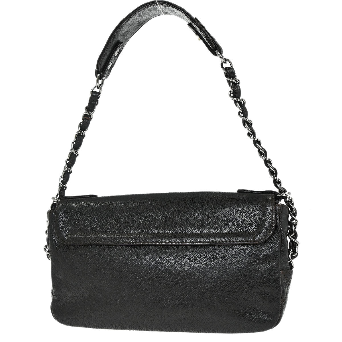 Chanel Dark Brown Caviar Skin Handbag
