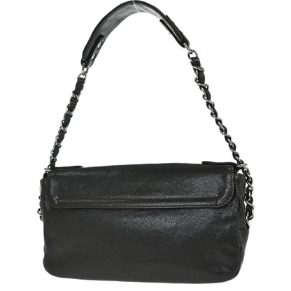 Chanel Dark Brown Caviar Skin Handbag