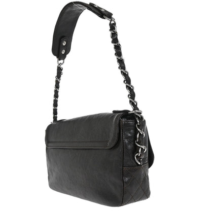 Chanel Dark Brown Caviar Skin Handbag