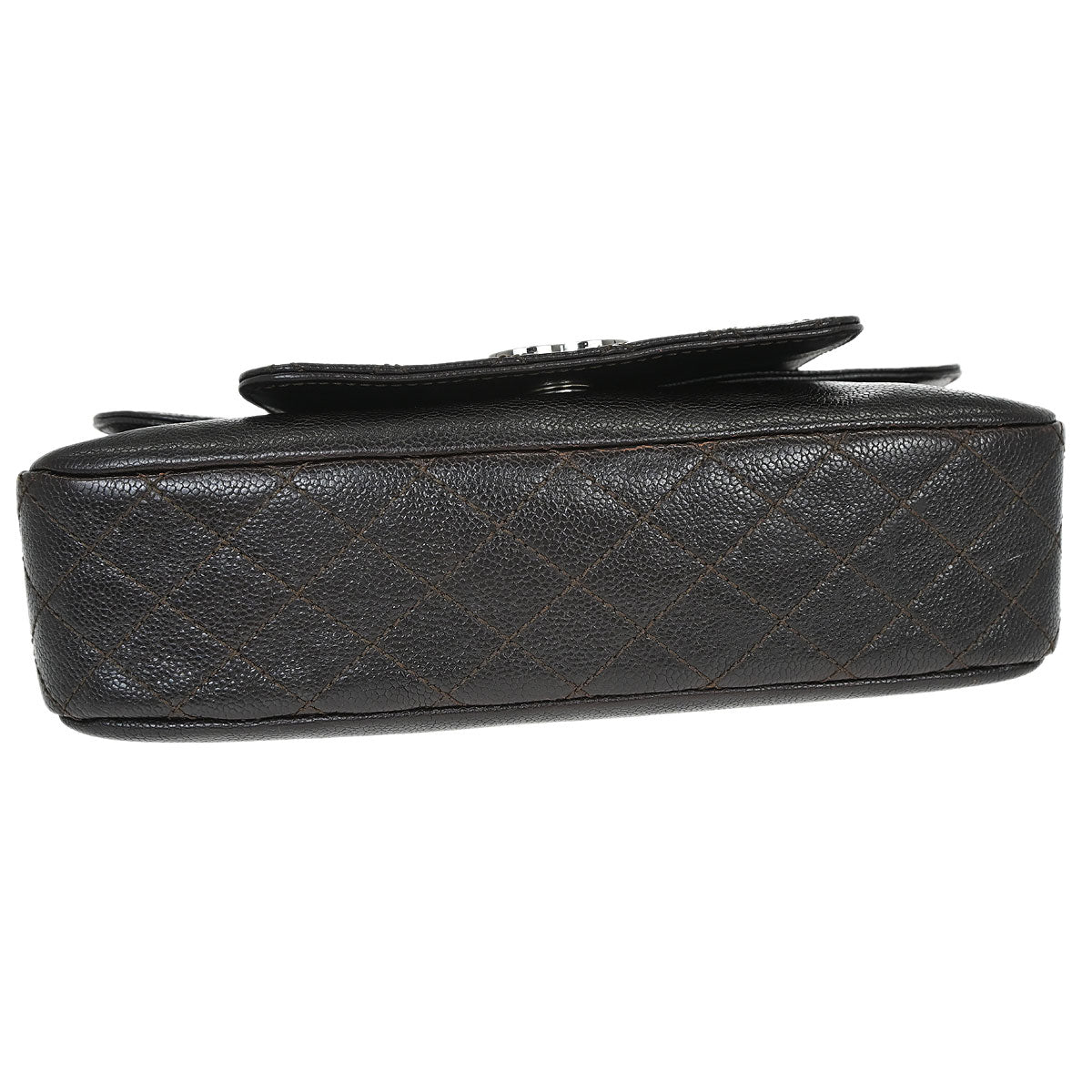 Chanel Dark Brown Caviar Skin Handbag