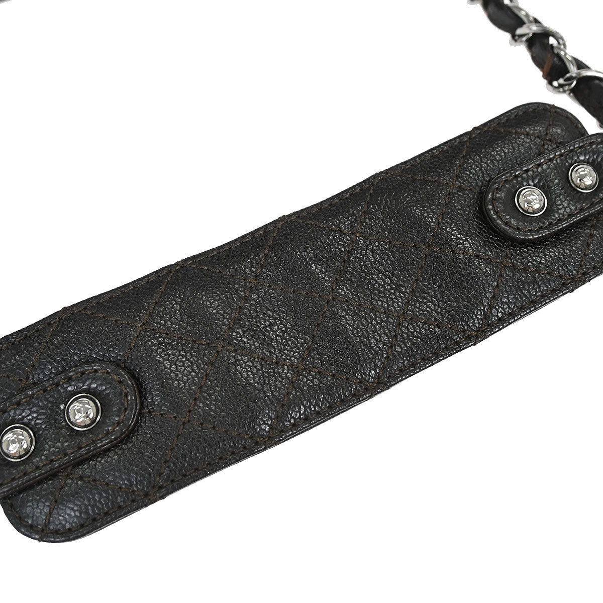 Chanel Dark Brown Caviar Skin Handbag