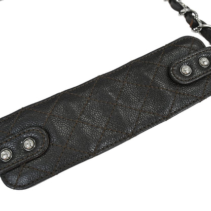 Chanel Dark Brown Caviar Skin Handbag