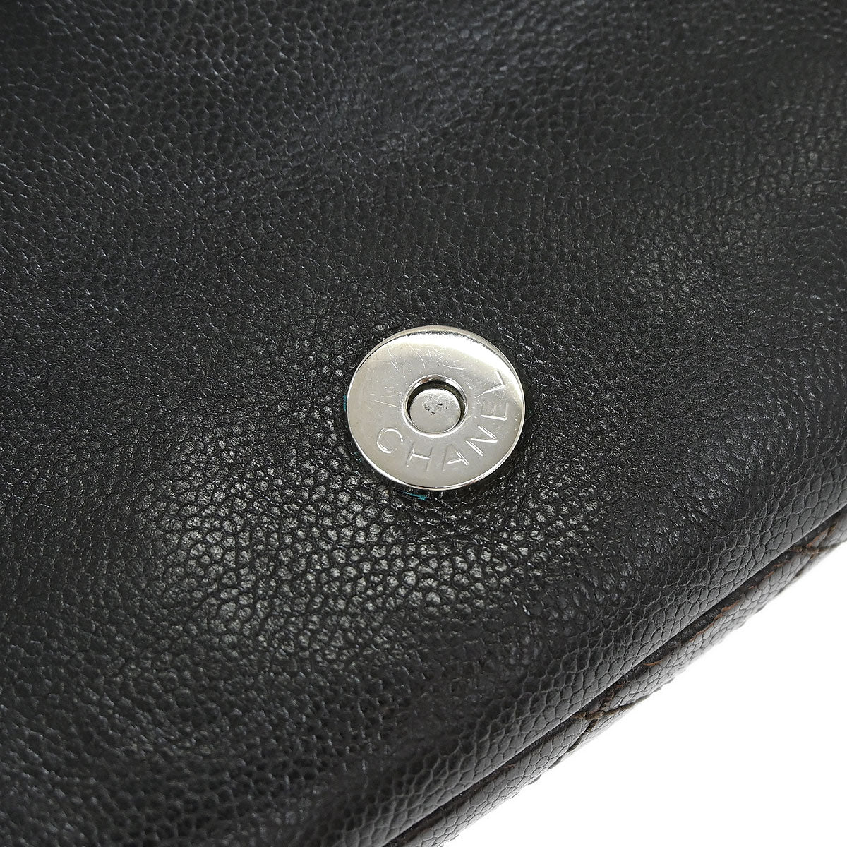 Chanel Dark Brown Caviar Skin Handbag