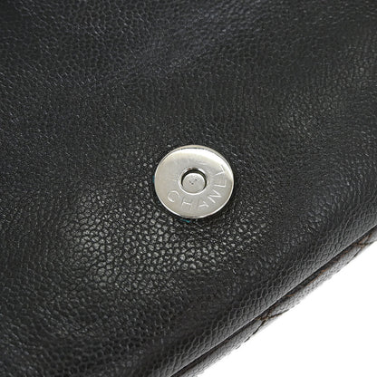 Chanel Dark Brown Caviar Skin Handbag