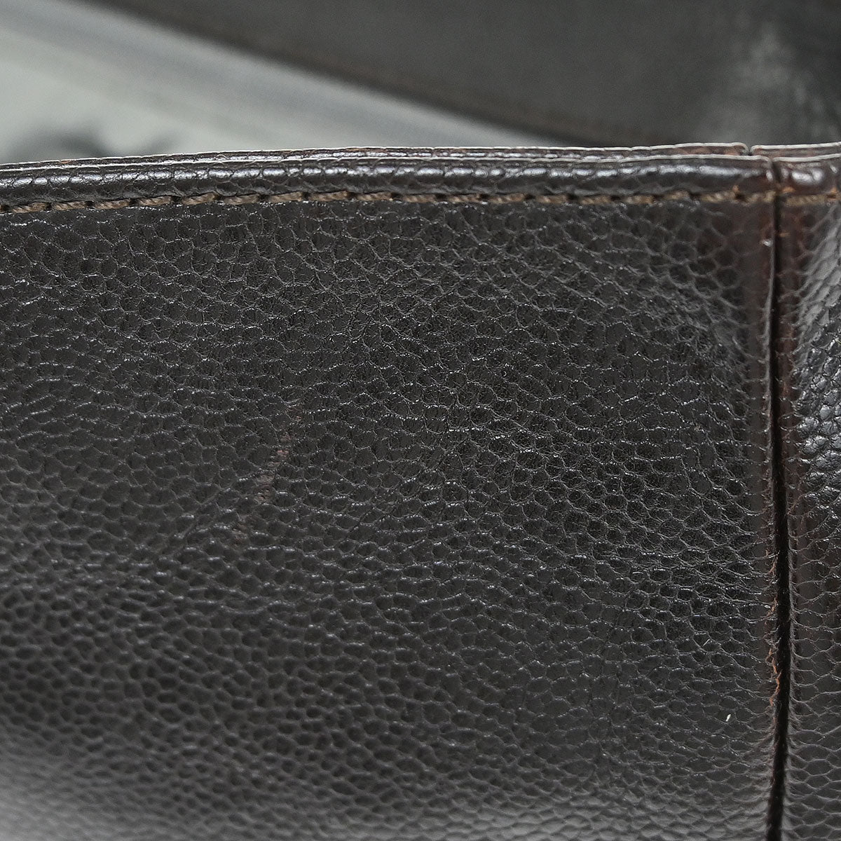 Chanel Dark Brown Caviar Skin Handbag
