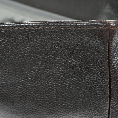 Chanel Dark Brown Caviar Skin Handbag
