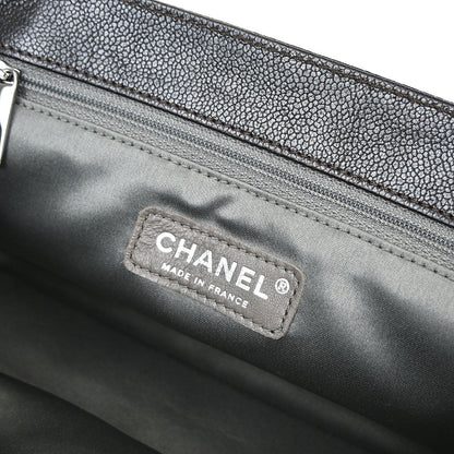 Chanel Dark Brown Caviar Skin Handbag