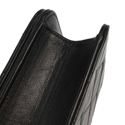 Chanel Black Lambskin Pushlock Mini Full Flap Shoulder Bag