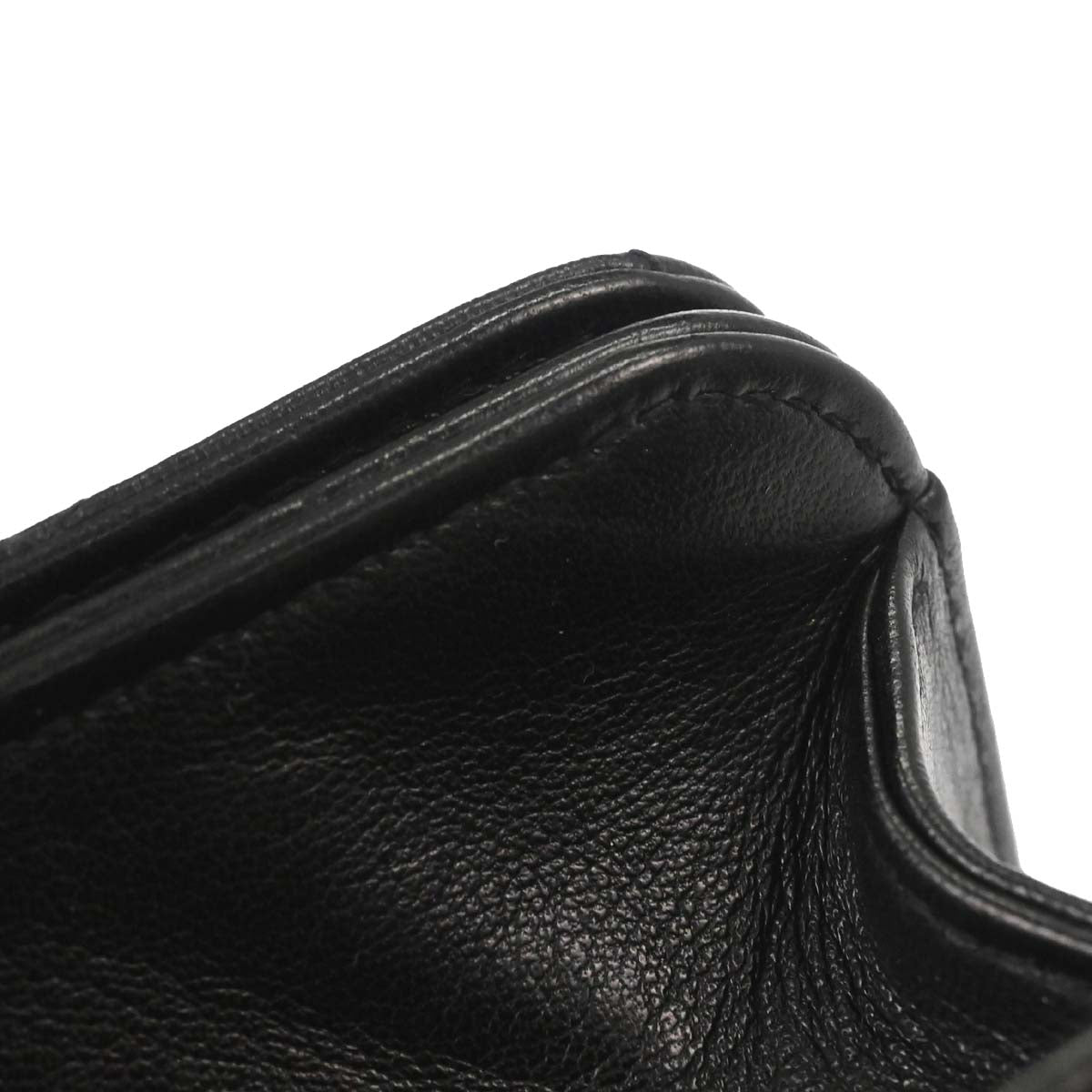 Chanel Black Lambskin Pushlock Mini Full Flap Shoulder Bag