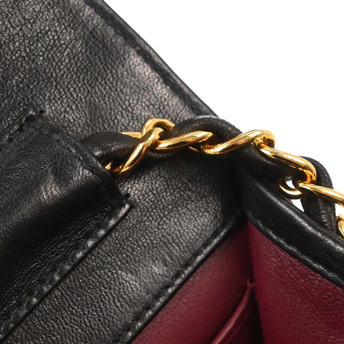 Chanel Black Lambskin Pushlock Mini Full Flap Shoulder Bag