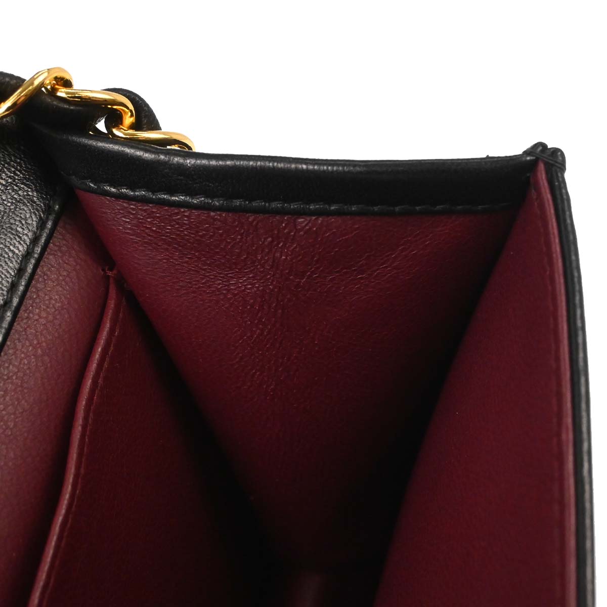 Chanel Black Lambskin Pushlock Mini Full Flap Shoulder Bag