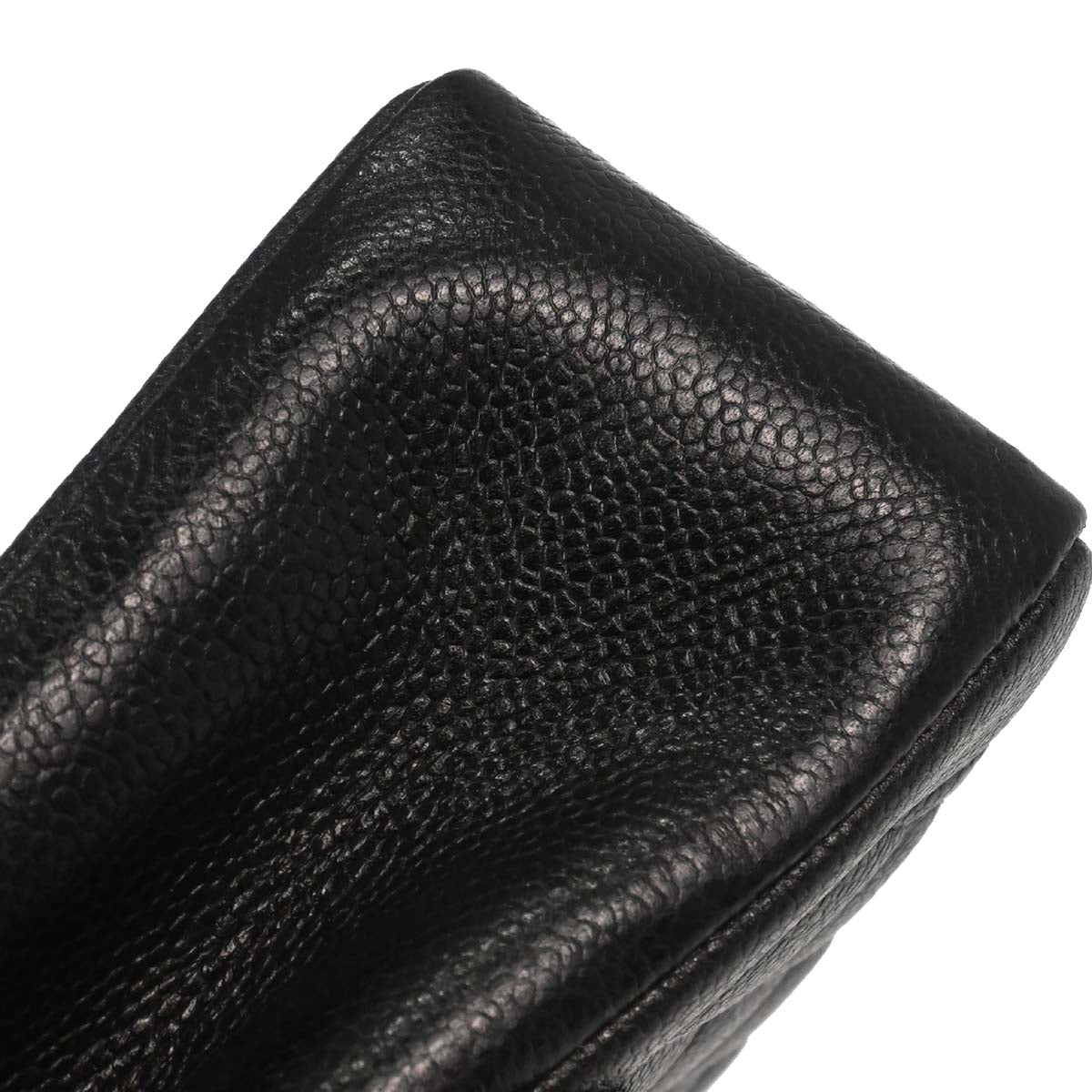 Chanel Black Caviar Skin Medium Diana Chain Shoulder Bag