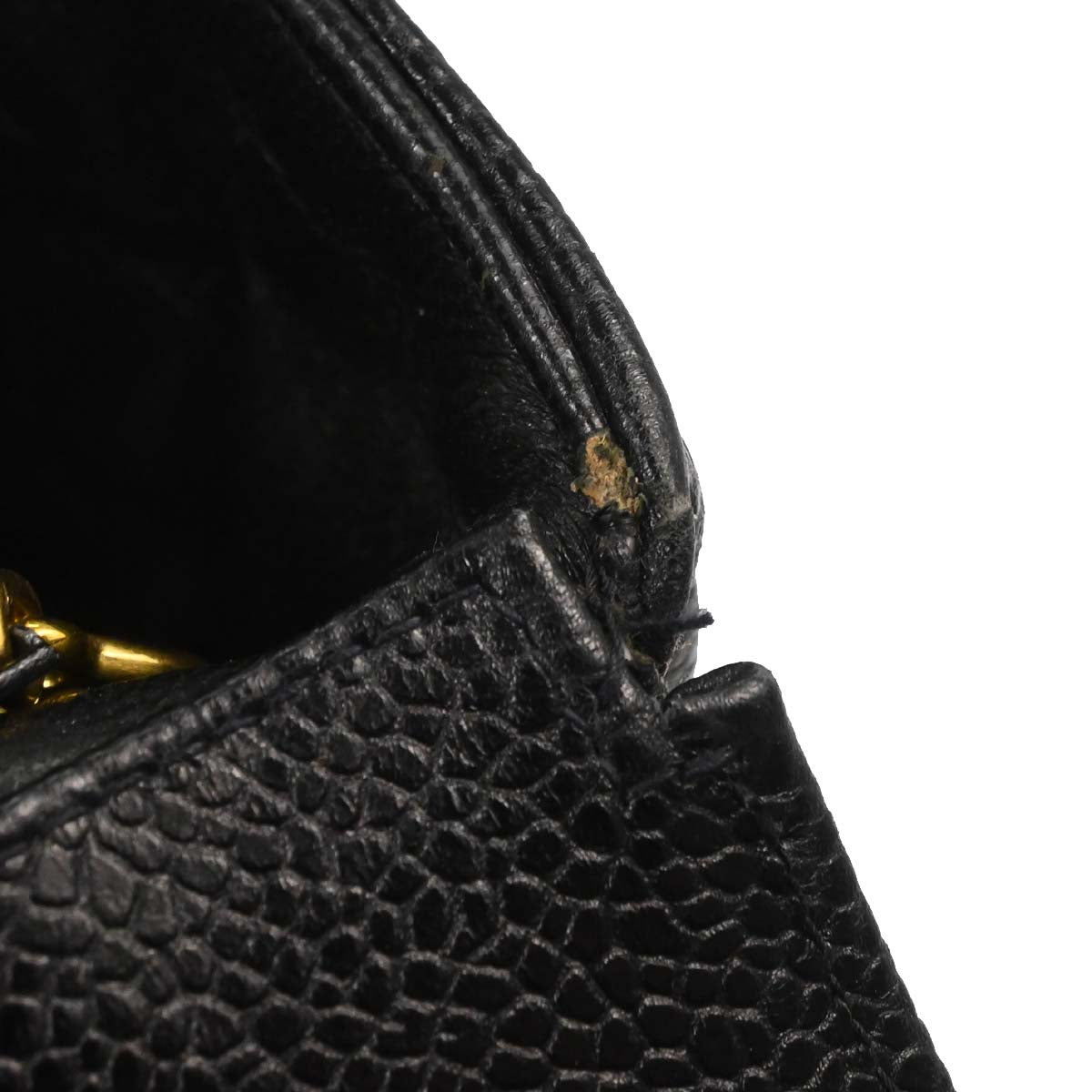 Chanel Black Caviar Skin Chevron Maxi Classic Shoulder Bag