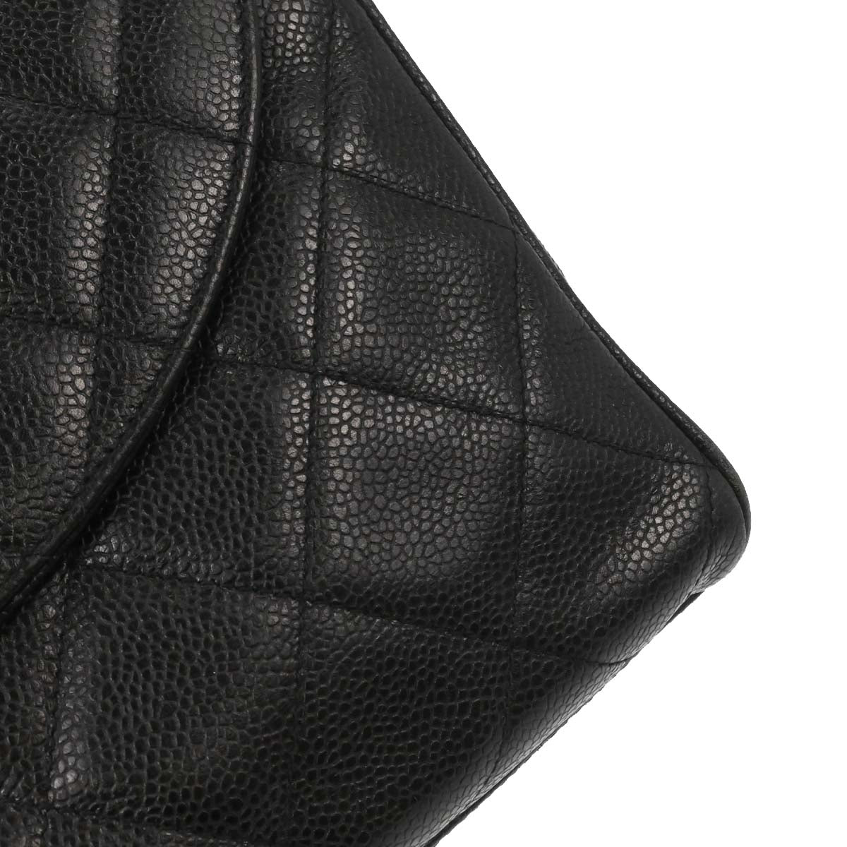 Chanel Black Caviar Skin Shoulder Bag