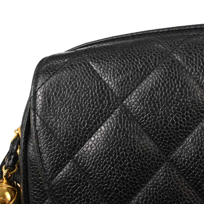 Chanel Black Caviar Skin Shoulder Bag